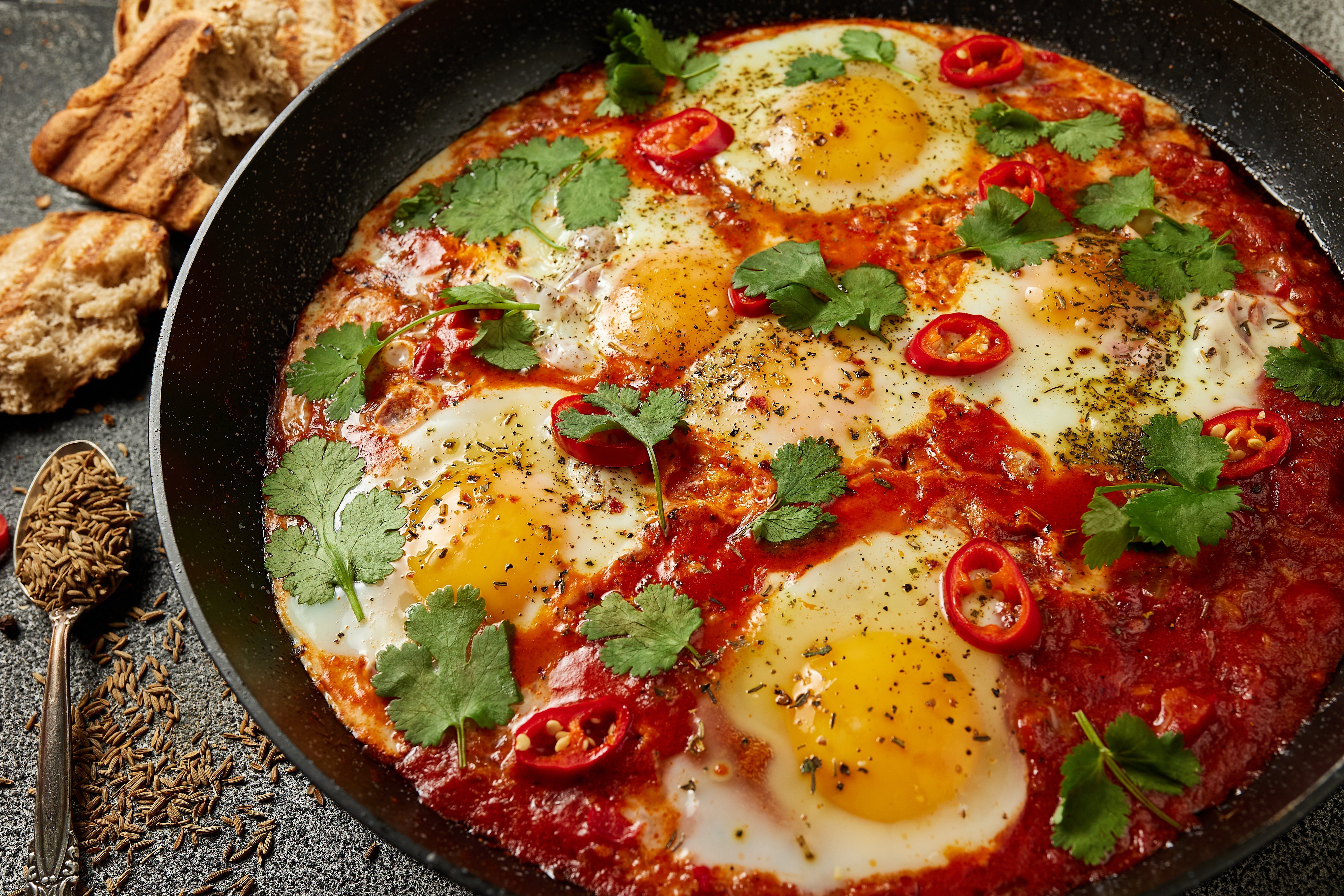 Red Chimichurri Shakshuka